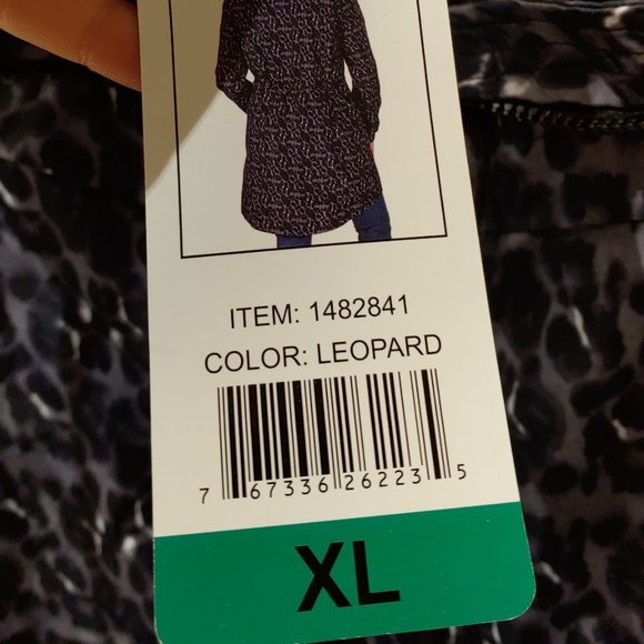 Lucky Brand Women's Rain Coat Jacket Leopard - Picture 2 of 6